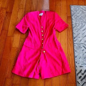 Vintage zevias linen romper sz 8